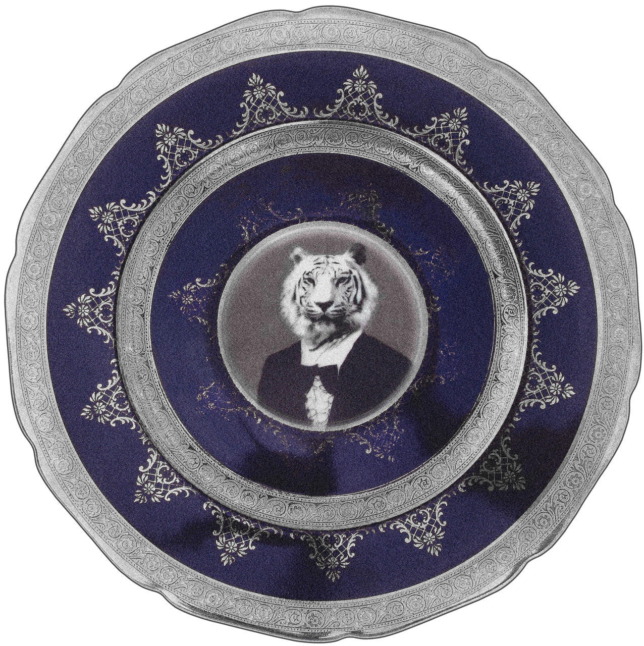 Mineheart Rugs The Tiger Rug Teppich Rund 200x200 Blau