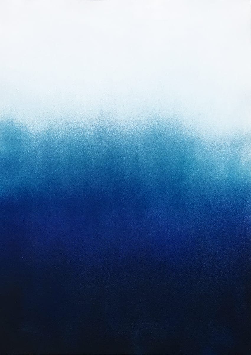 The Poster Club Hazy Blue Kunstdruck 79x108 cm blau abstrakt