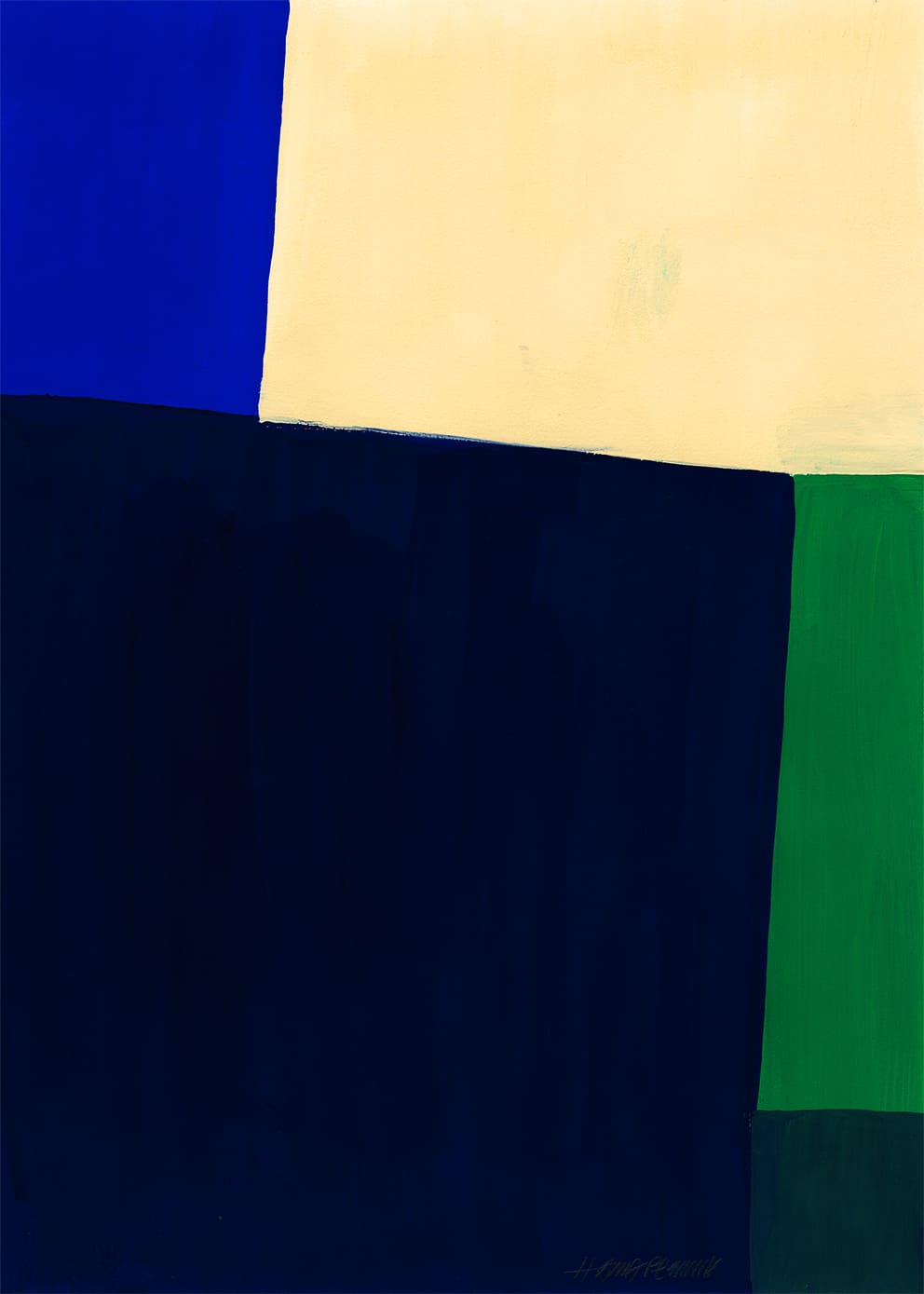 The Poster Club Court Leinwandbild 30x40 cm beige-weiß gerahmt