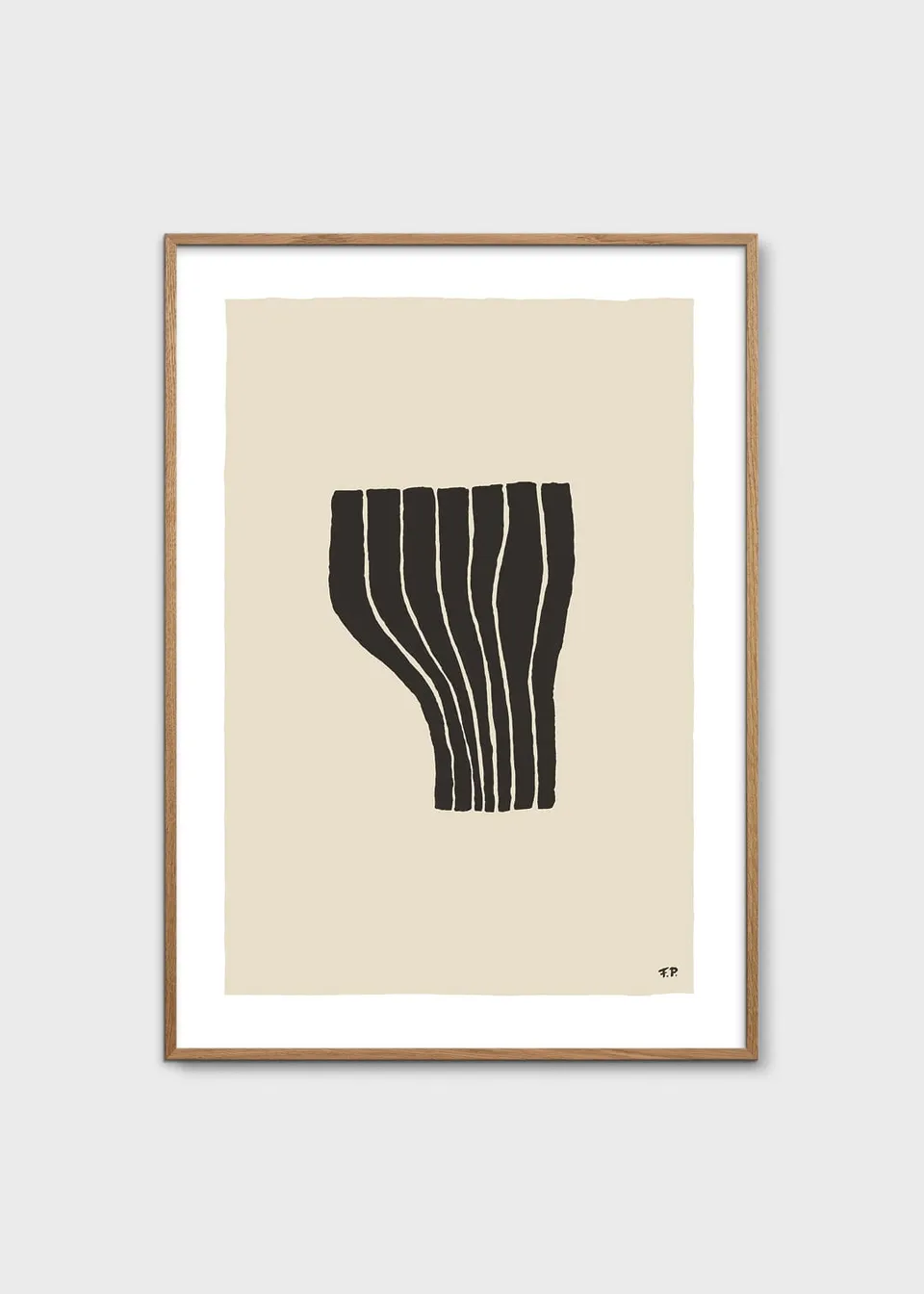 The Poster Club Art Prints Curtain Poster 30x40 cm beige