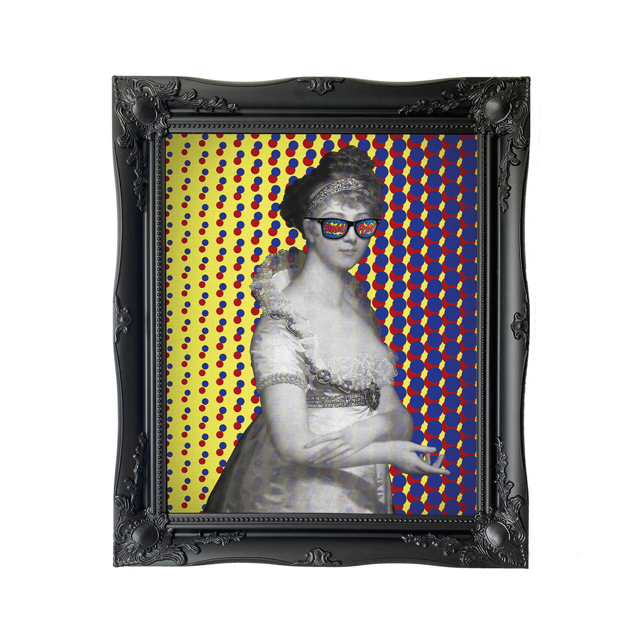 Mineheart Dotty for You Bam-Pow Wandbild 20 x 30 cm gelb-lila