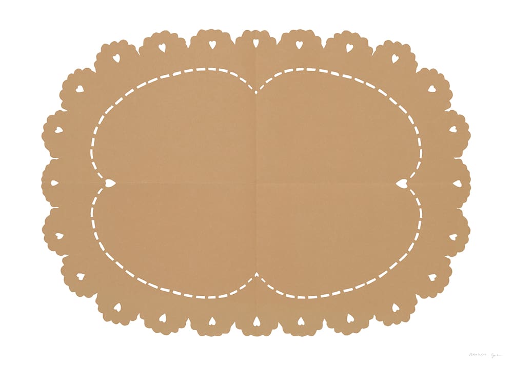 The Poster Club Lace No. 152 Kunstdruck 30x40 beige