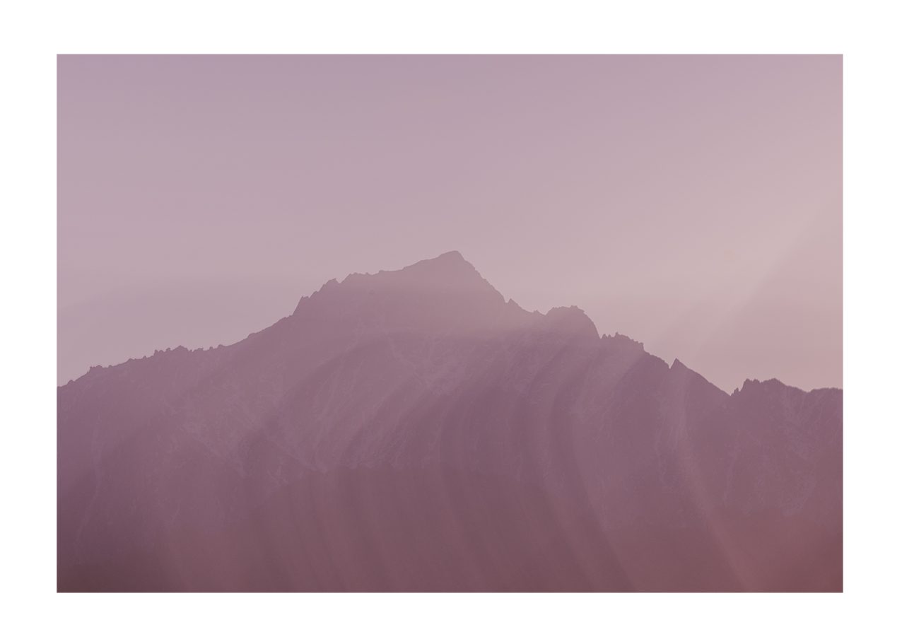 The Poster Club Art Prints Mountain Hue Poster A4 lila