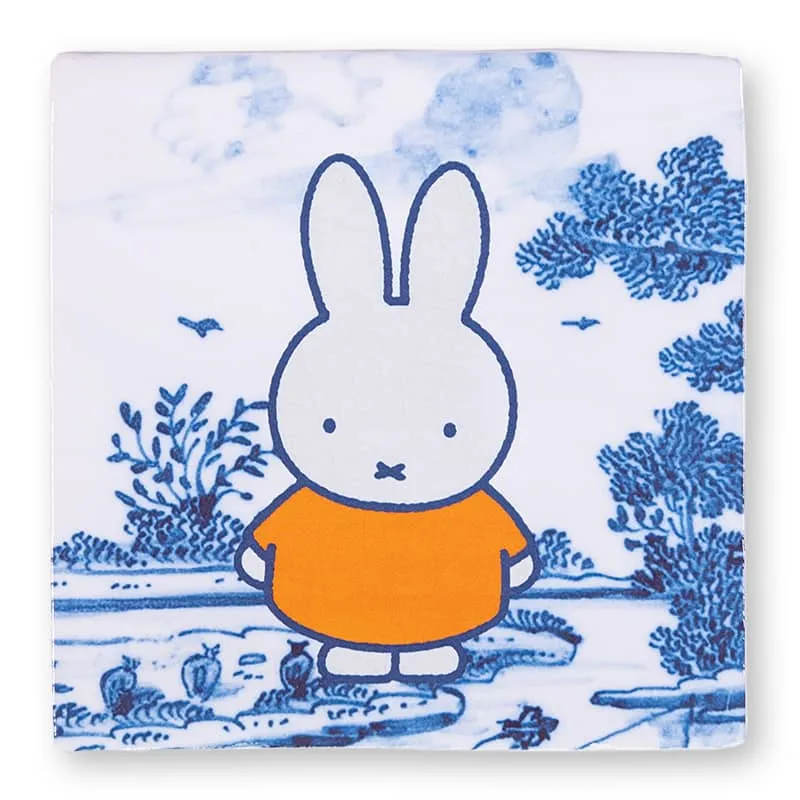 Storytiles Delft Blue Hier ben ik Wandfliese S 10x10 cm Miffy