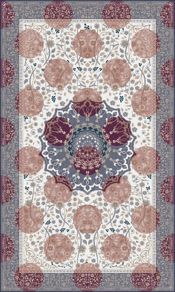 Mineheart Princely Purple Teppich Muster 20x20cm lila