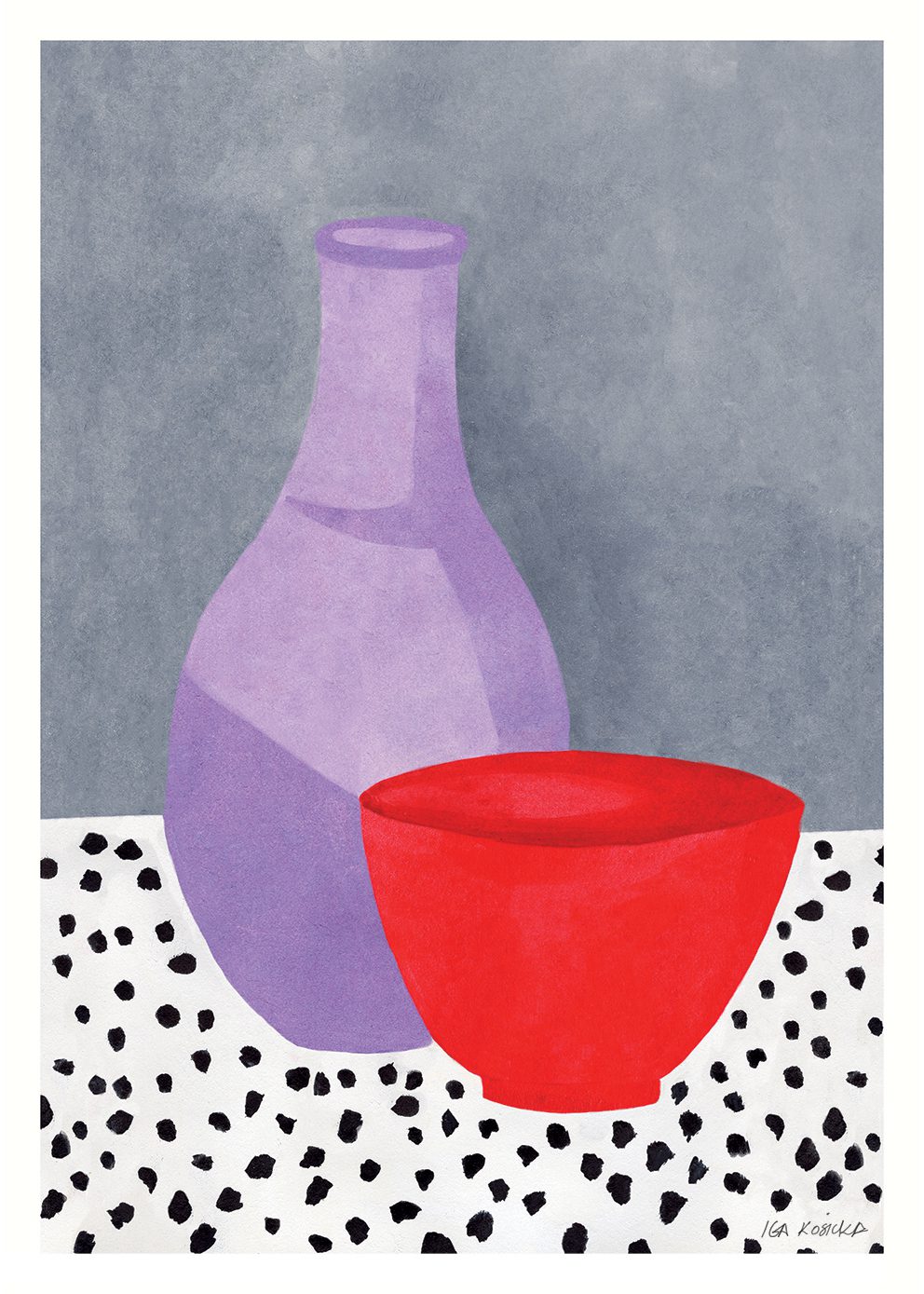 The Poster Club Art Prints Ceramic Poster A4 Lila