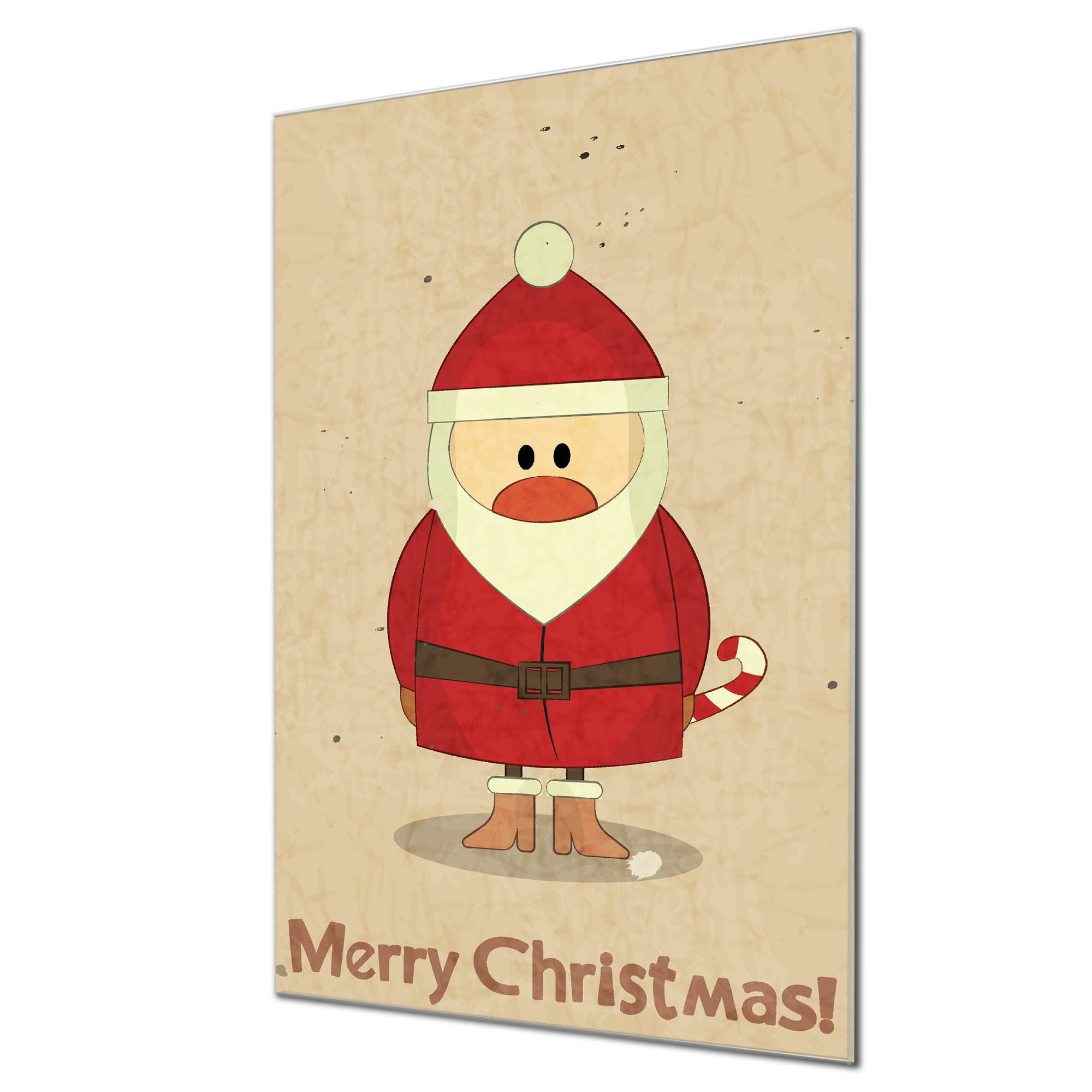 Banjado Magnettafel Glas 40x60cm Memoboard Weihnachtsland beschreibbar