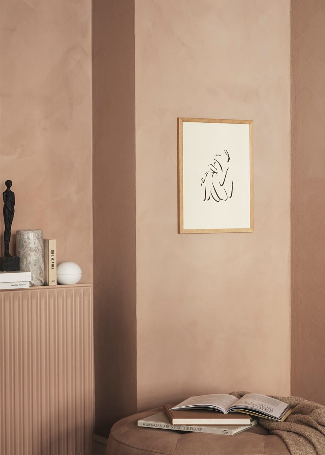 The Poster Club Calm Kunstdruck 30x40 cm beige abstrakt