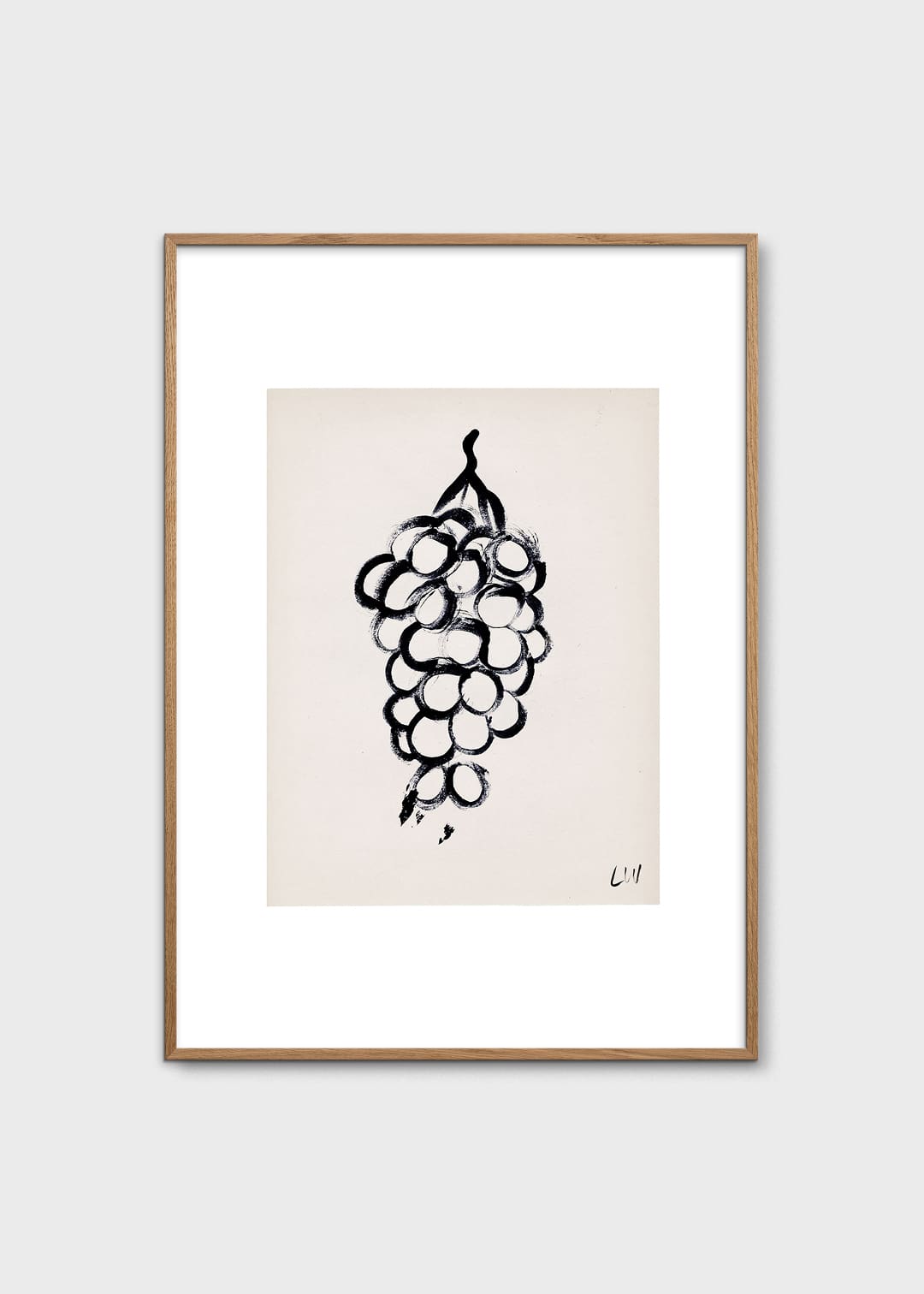 The Poster Club Grapes Kunstdruck 30x40 cm beige
