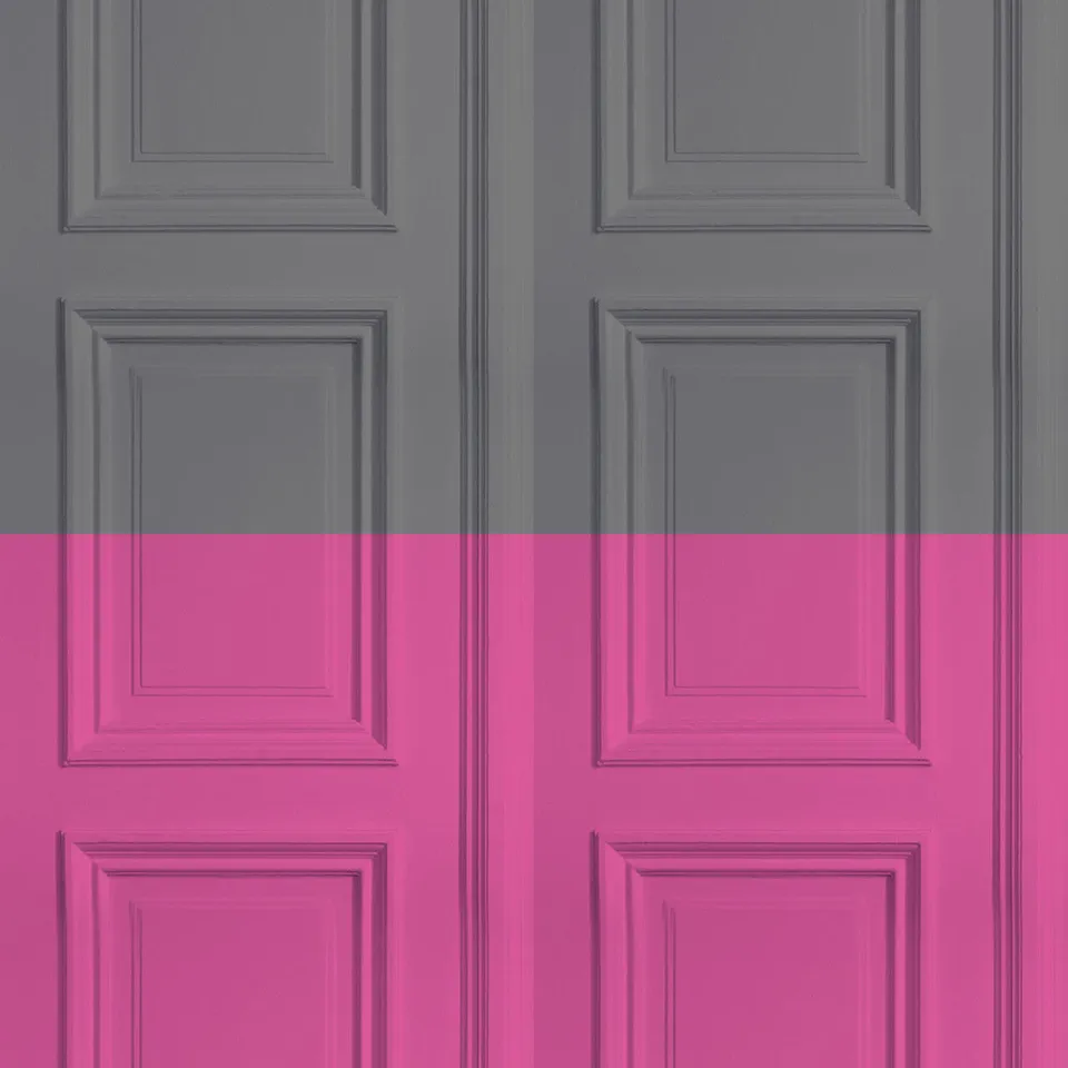 Mineheart Grey Rose Panelling Tapete Grau Rosa A3 Muster Holz