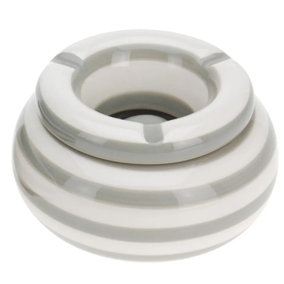 LS-LebenStil Sturmaschenbecher Beige Keramik 11cm mit Deckel