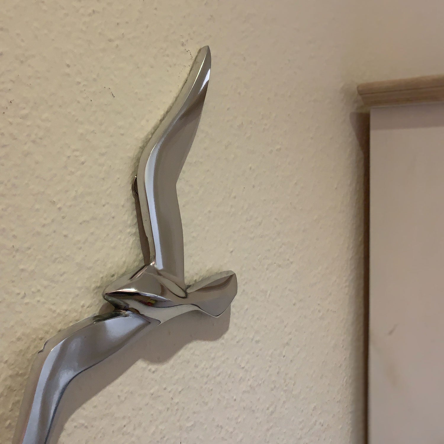 LS-LebenStil Möwe Wanddeko Aluminium Silber 34cm