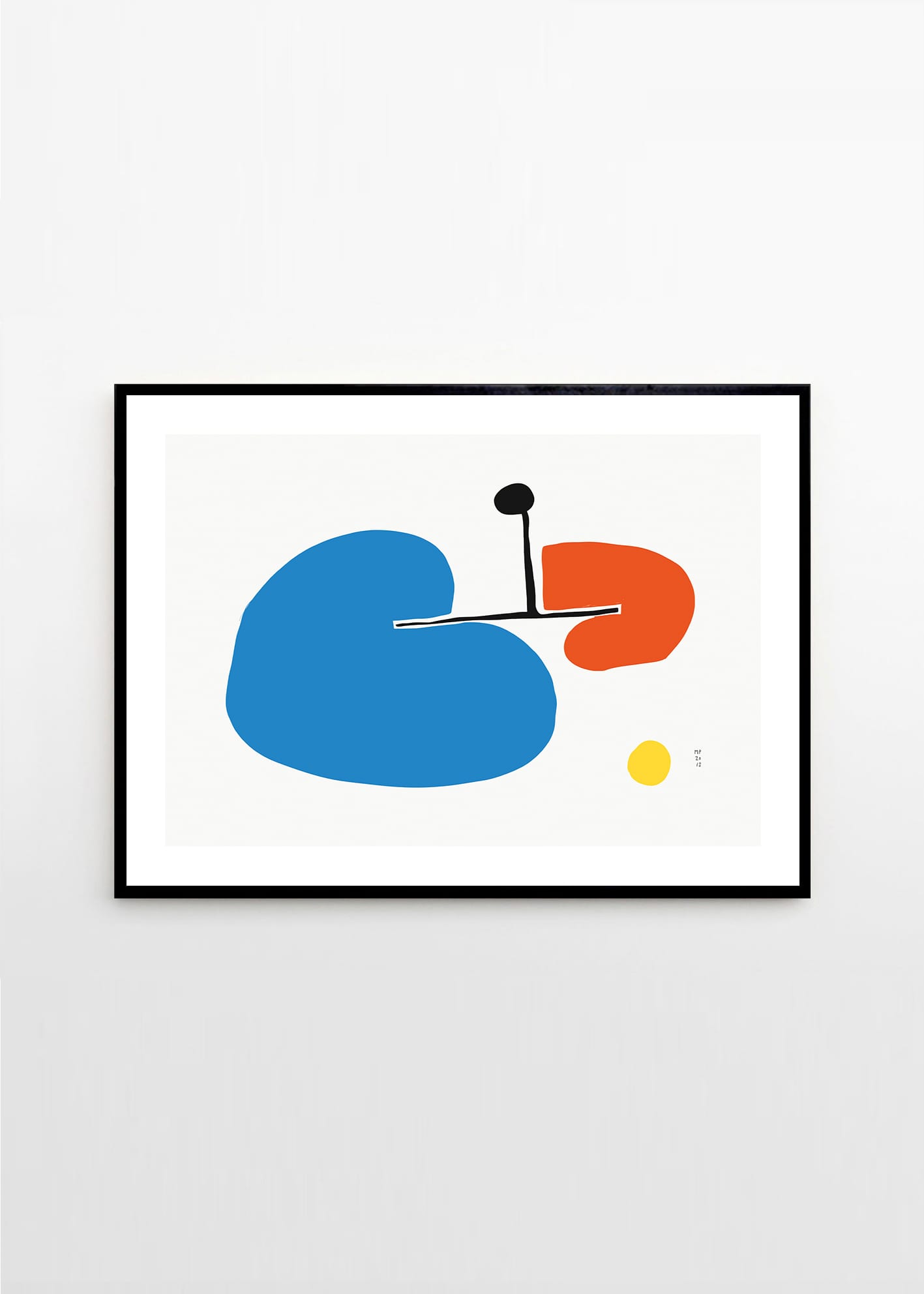 The Poster Club GUI Poster 50x70 cm abstrakt blau