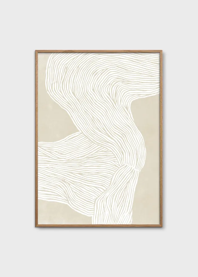 The Poster Club The Line No. 08 Kunstdruck A4 beige