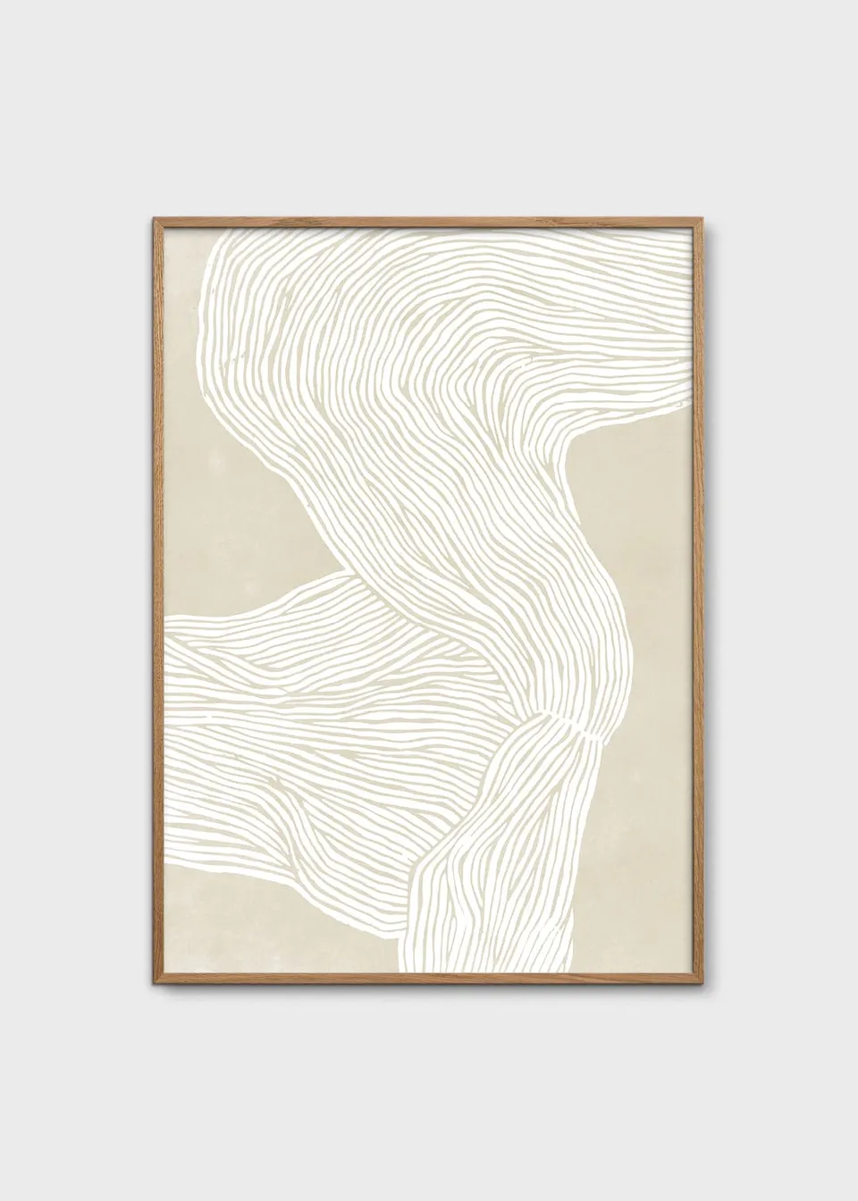 The Poster Club The Line No. 08 Kunstdruck A4 beige