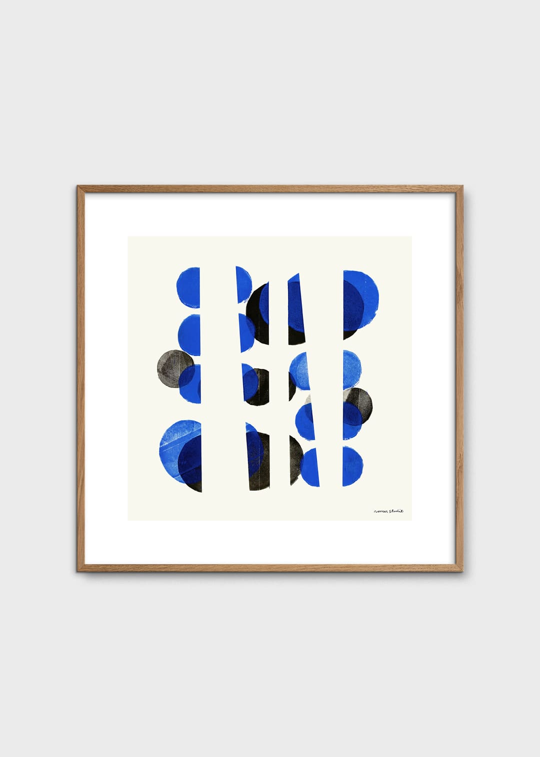 The Poster Club Bleu à Part 01 Kunstdruck 50x50 cm blau