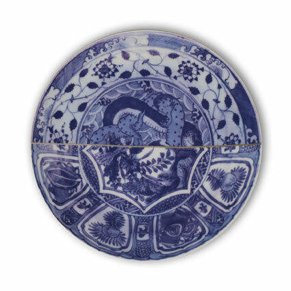 Mineheart Kintsugi Teller Porzellan 26,6 cm Gold