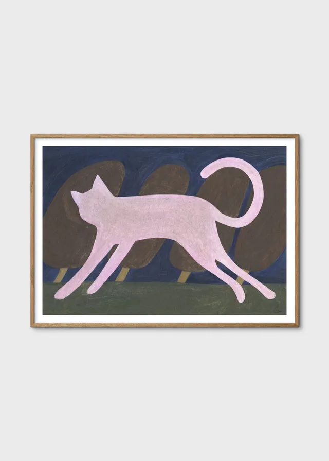 The Poster Club Art Prints Cat in the Forest Poster 30x40 cm Katze