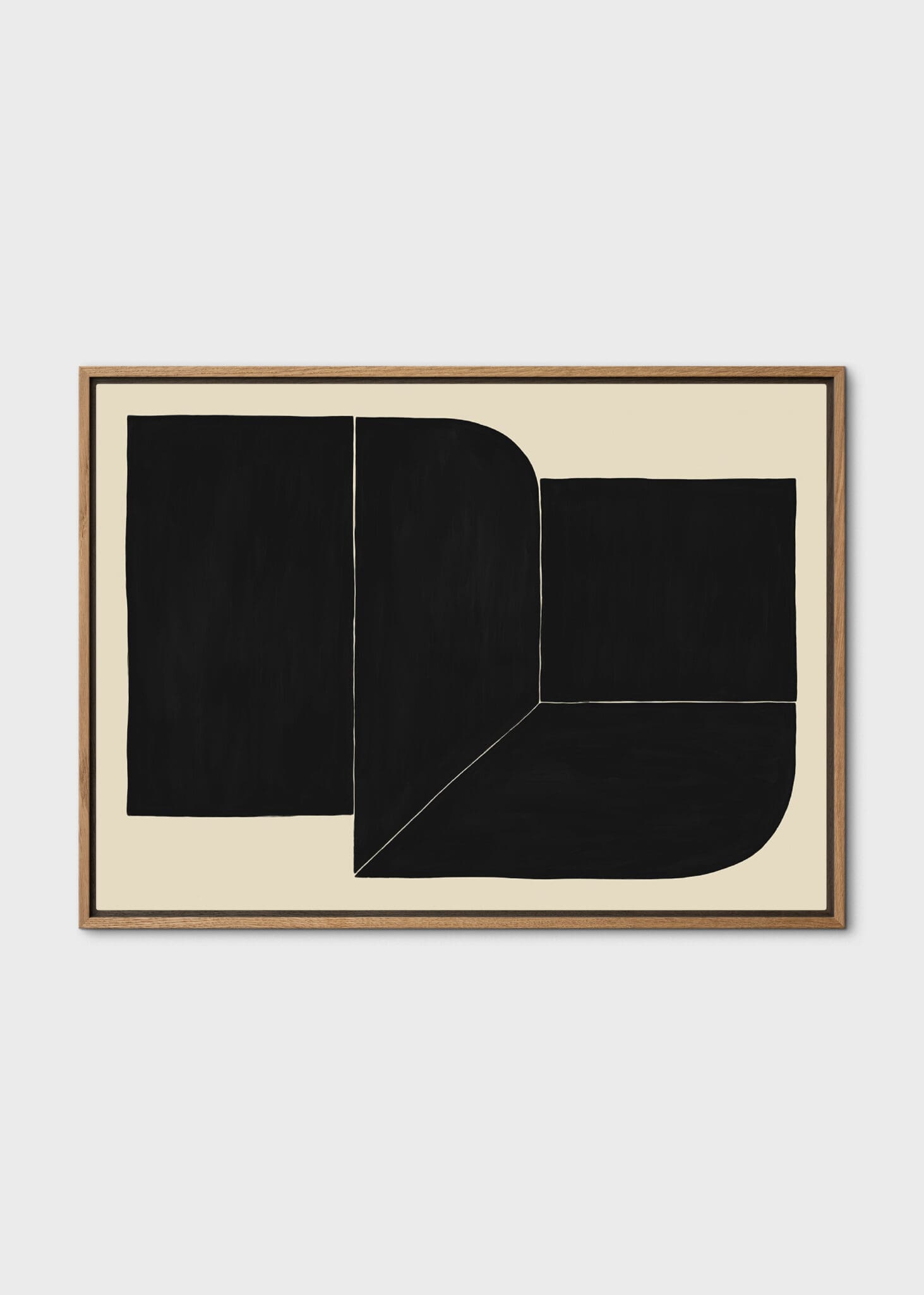 The Poster Club 6AM Leinwandbild 50x70 cm Schwarz Beige