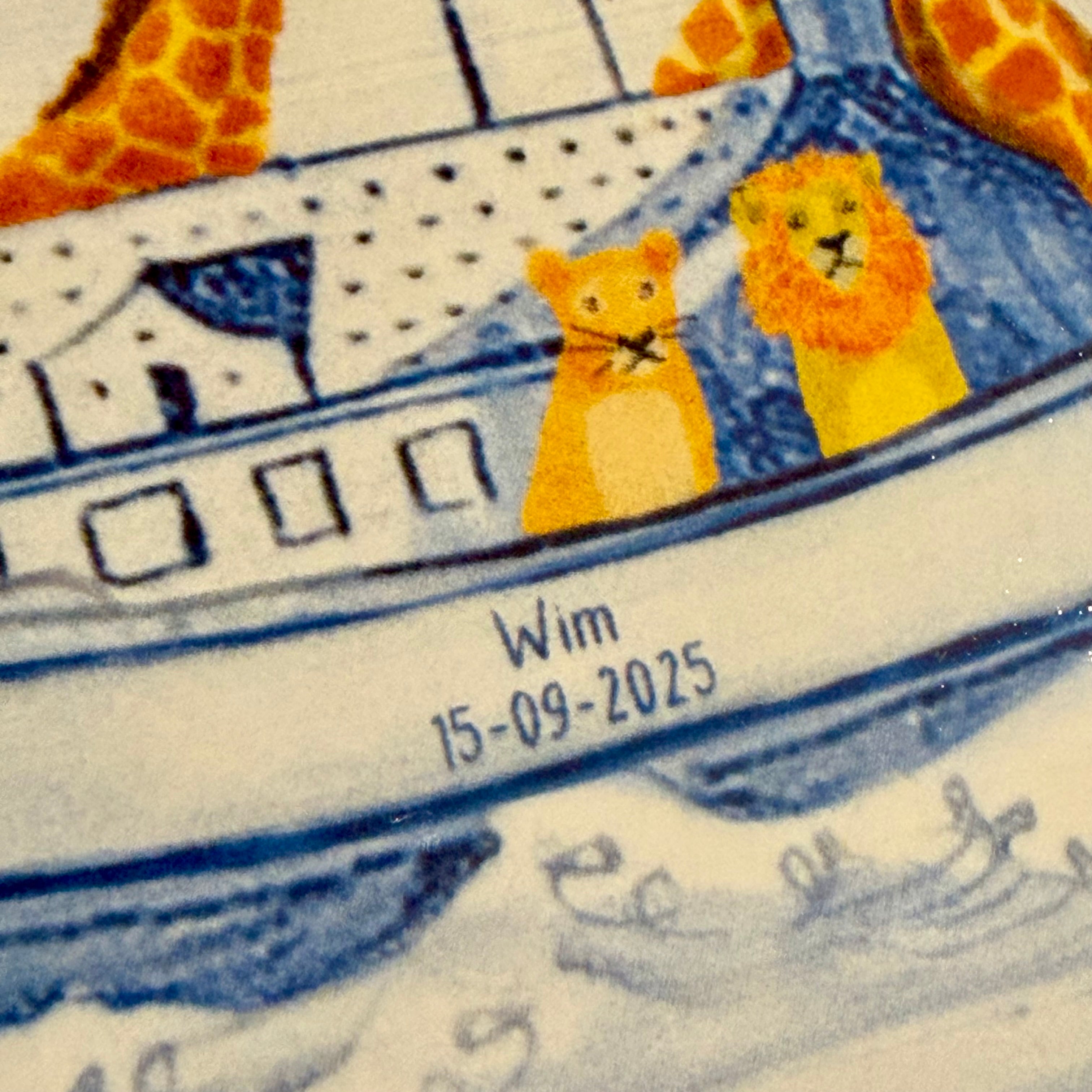 Storytiles Delft blue De ark van t leven Wandfliese S 10x10 cm Arche