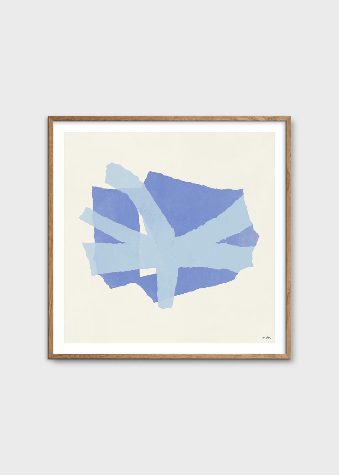 The Poster Club Branching IV Poster 50x50 beige-blau
