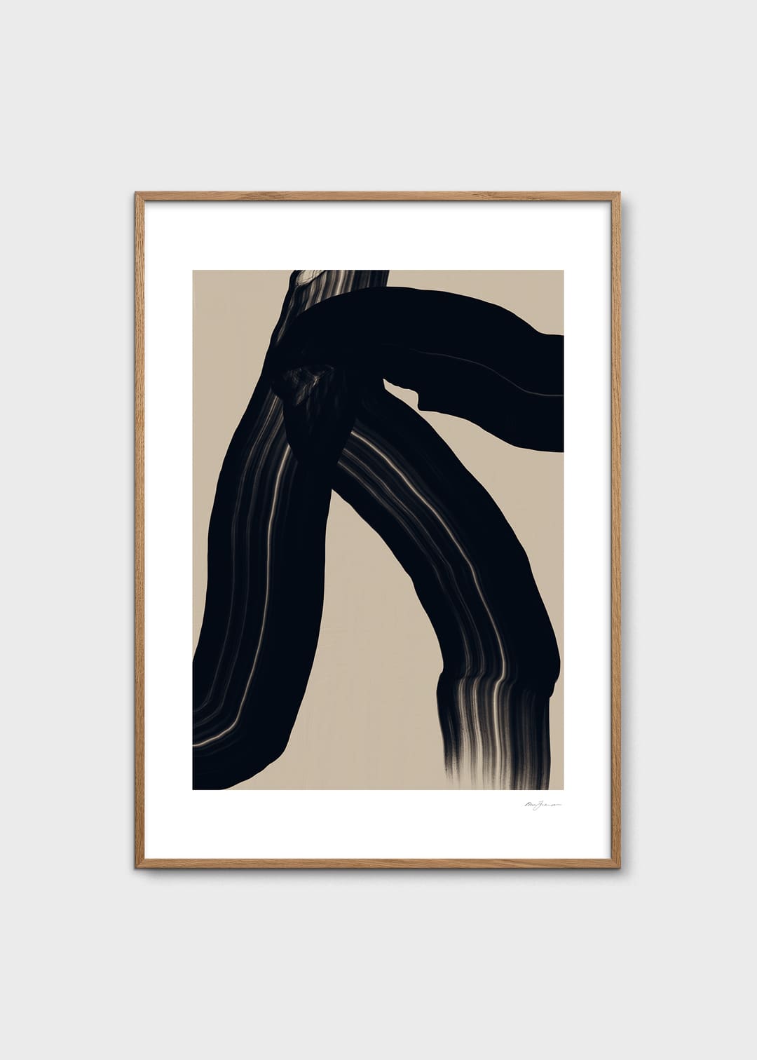 The Poster Club The Walk Poster A4 beige schwarz Johansson