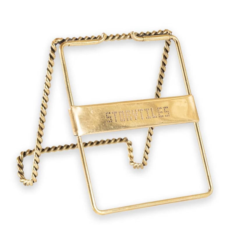 Storytiles Tile Holders Golden Twisted Stand Fliesenständer Gold