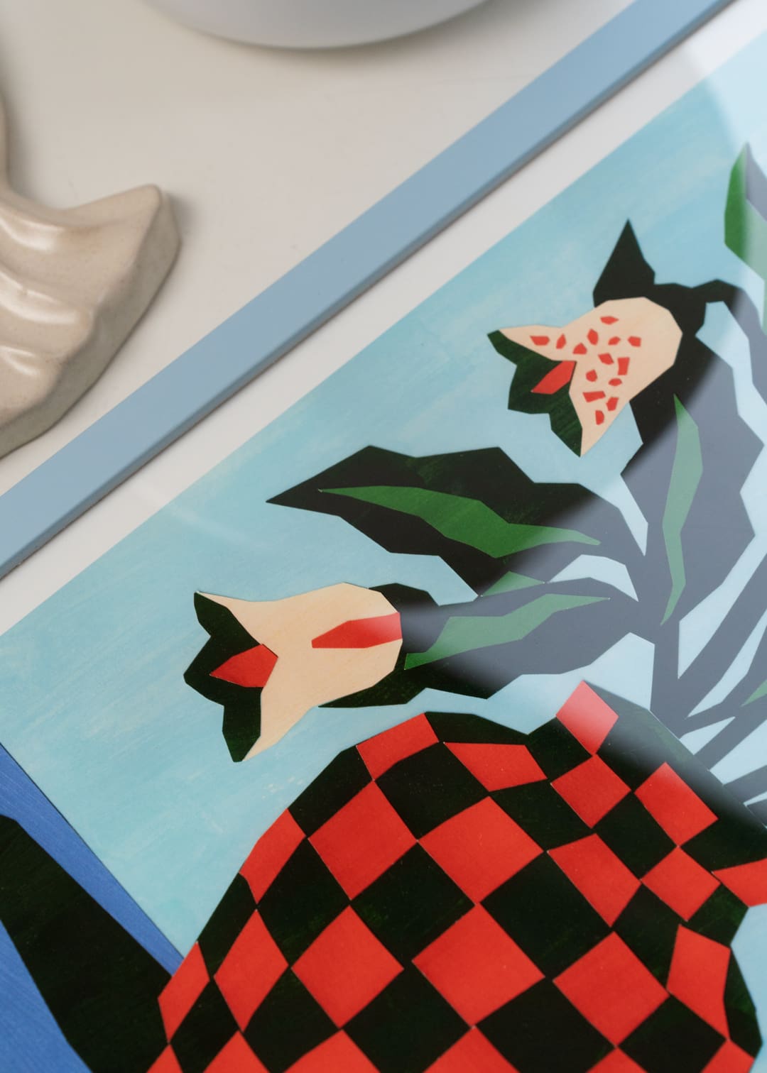 The Poster Club Art Prints Inner Garden Poster 30x40 cm blau