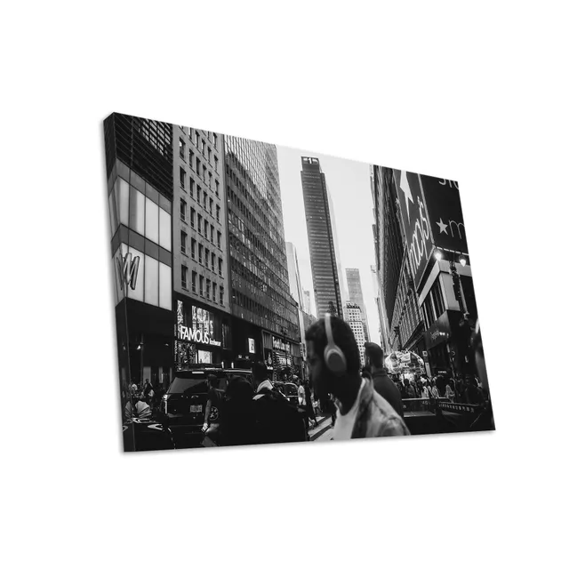 Hustling Sharks Wandbilder Bewegung im Alltag Leinwand 70x105 cm Stadt