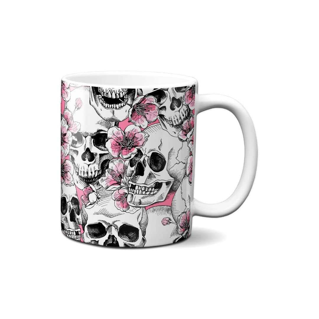 Hustling Sharks Wandbilder Pink Skulls Tasse 330 ml Keramik Pink