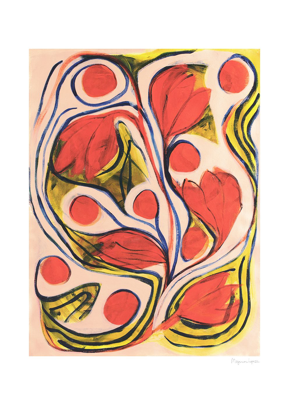 The Poster Club Summertime Kunstdruck 30x40 cm rosa-rot
