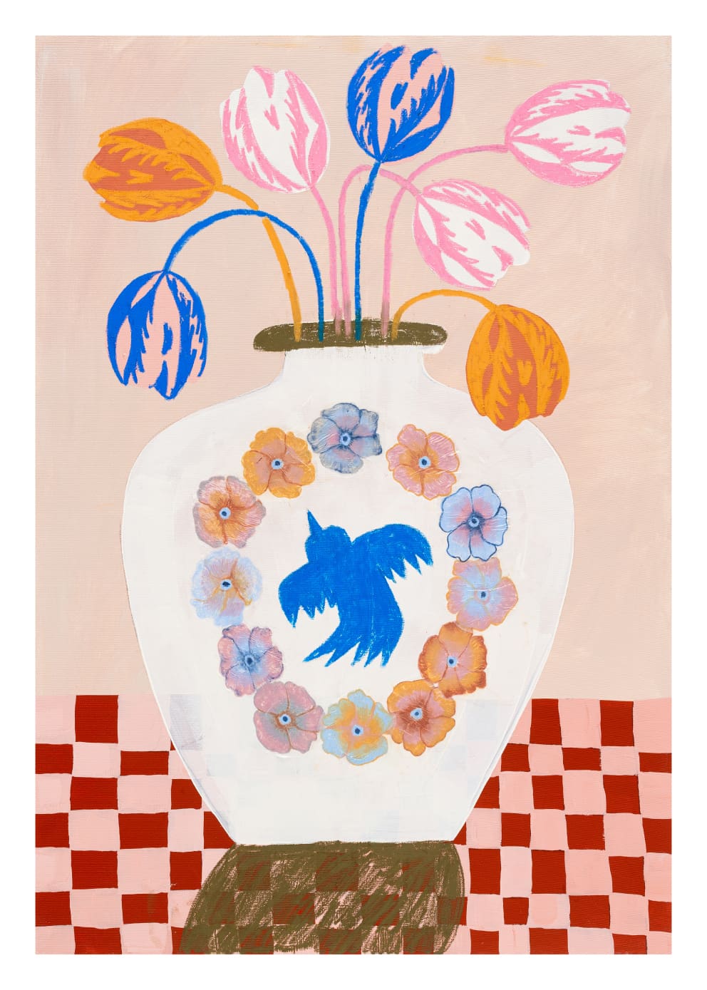 The Poster Club The Clock Poster 30x40 cm blau