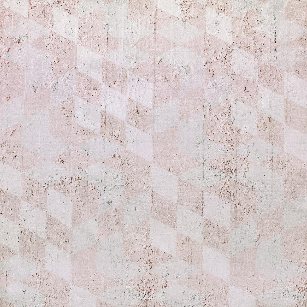 Mineheart Fashion Geometric Cubes Stoff Pink 150cm Baumwolle