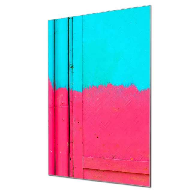 Banjado Magnettafel Glas Zwei Farben 40x60 Holzoptik beschreibbar