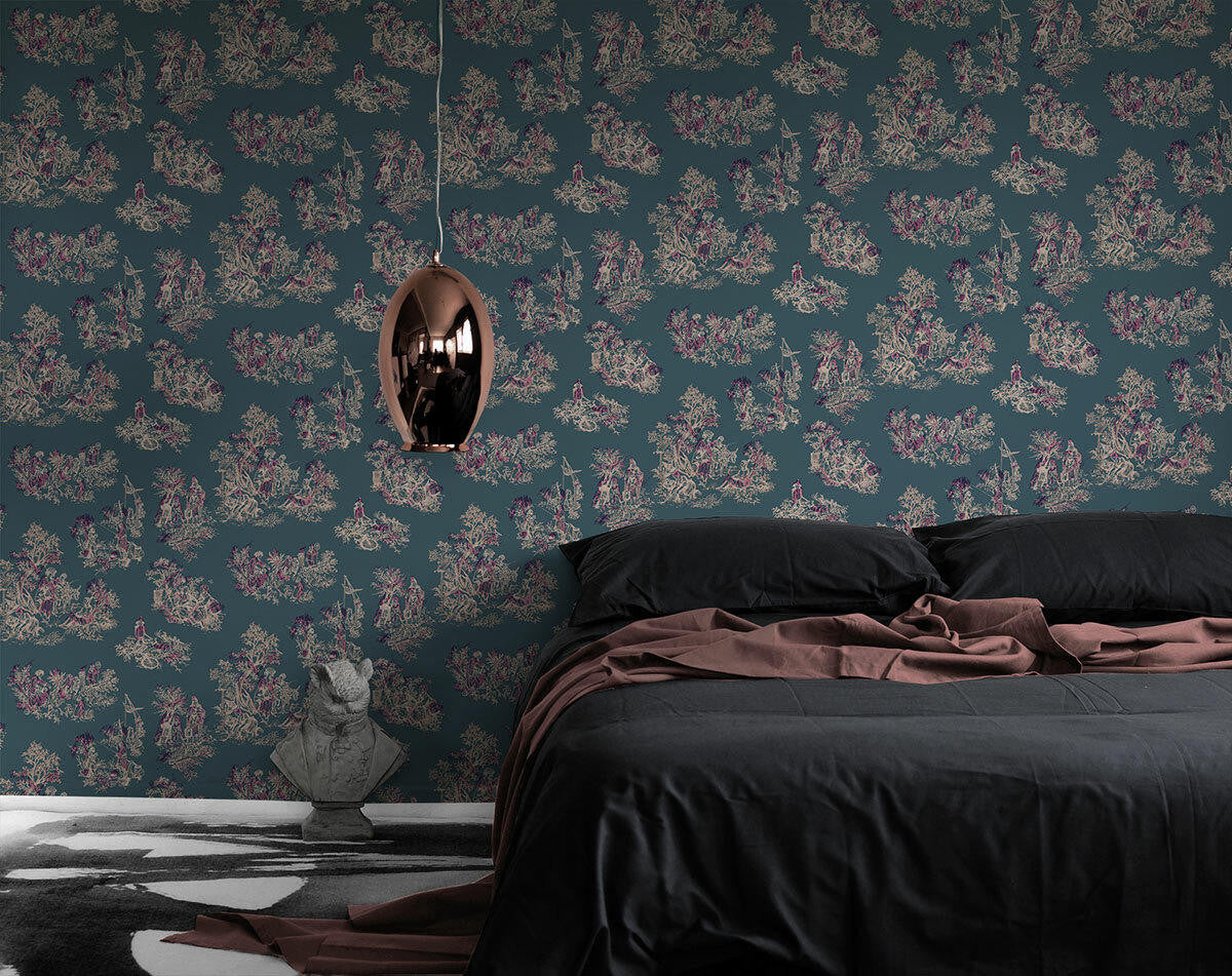 Mineheart Once Upon Our Time Tapete Blau Rolle