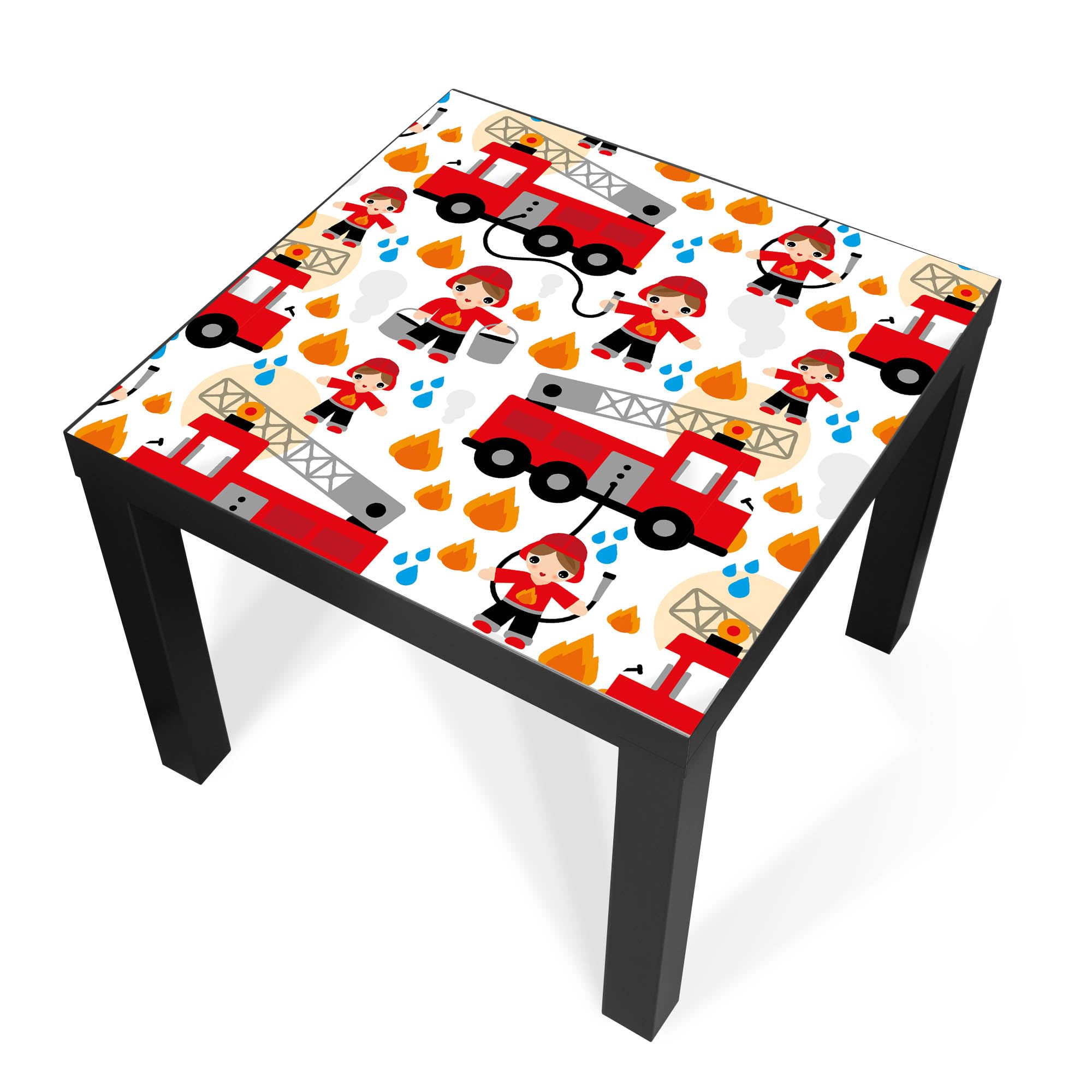 Banjado Möbelfolie Feuerwehr Tischfolie 55x55 Kinder