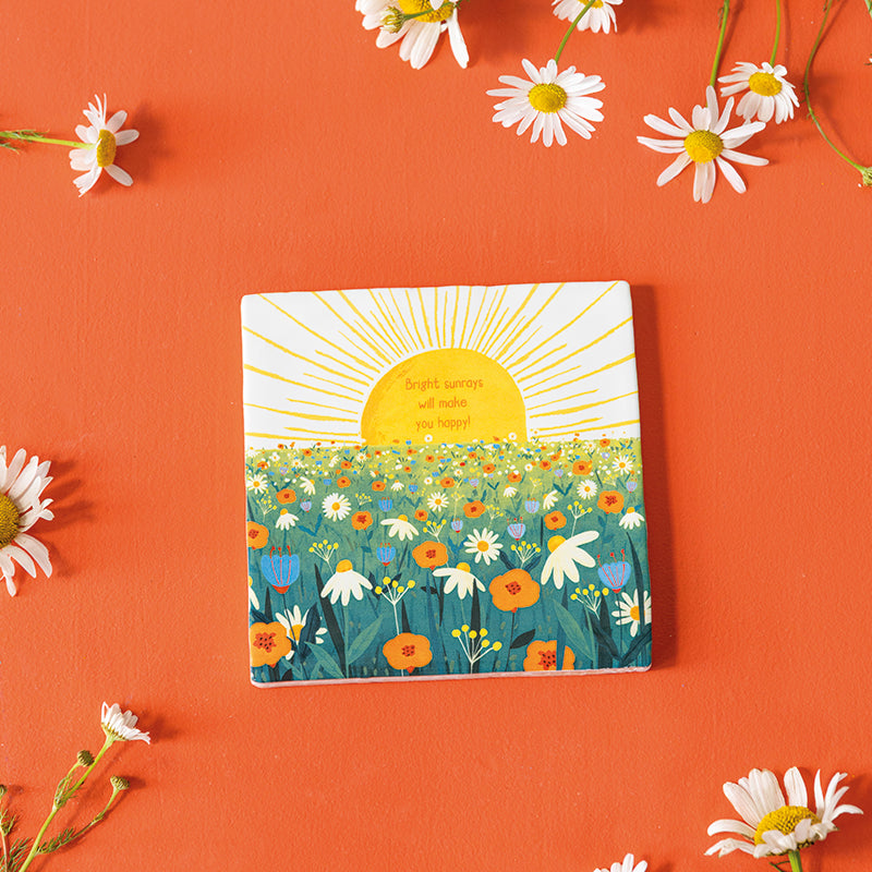 StoryTiles Delft Blue Sun will shine Fliese S 10x10 cm mit Text