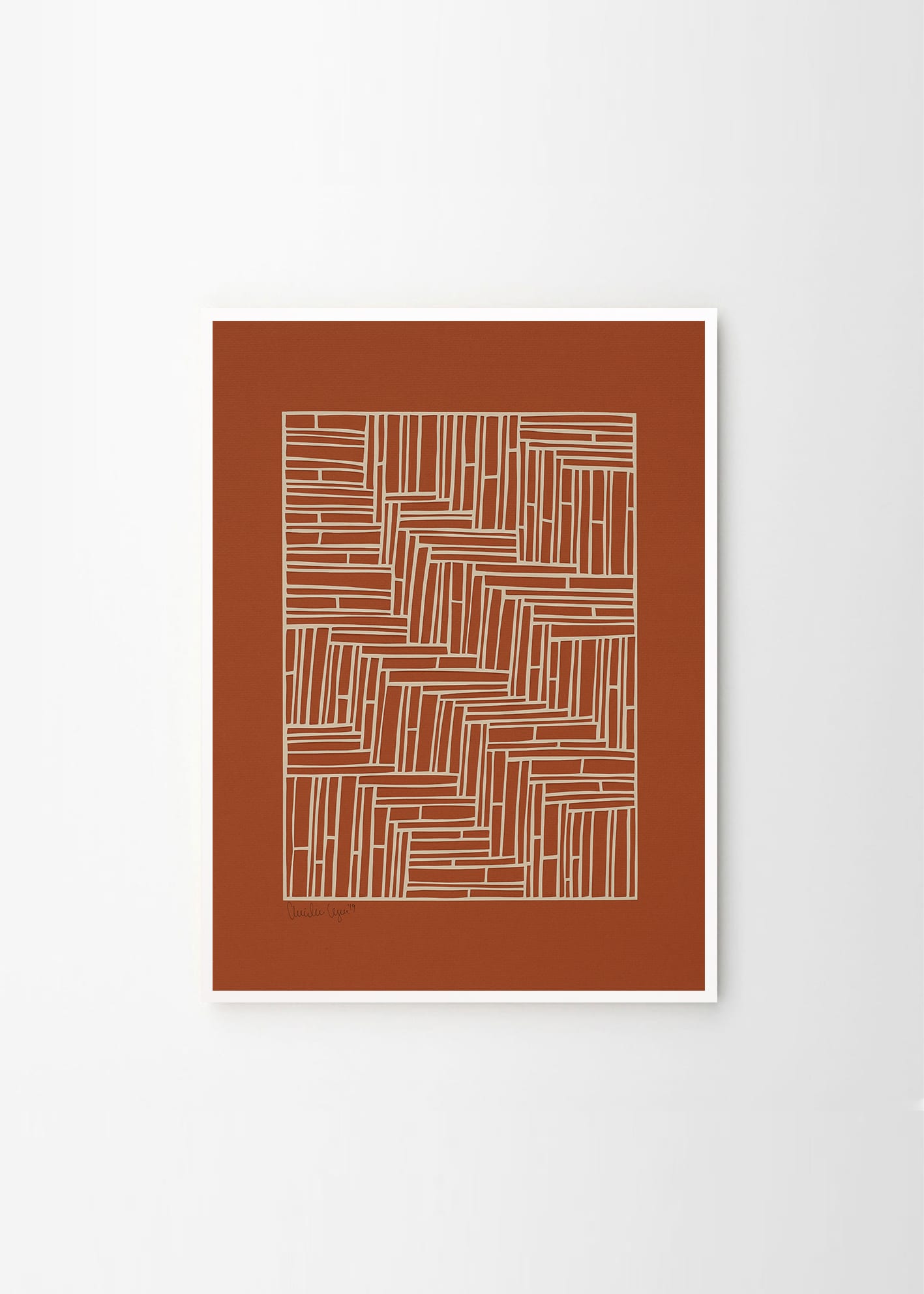 The Poster Club Art Prints Squares No. 01 Poster A2 Braun