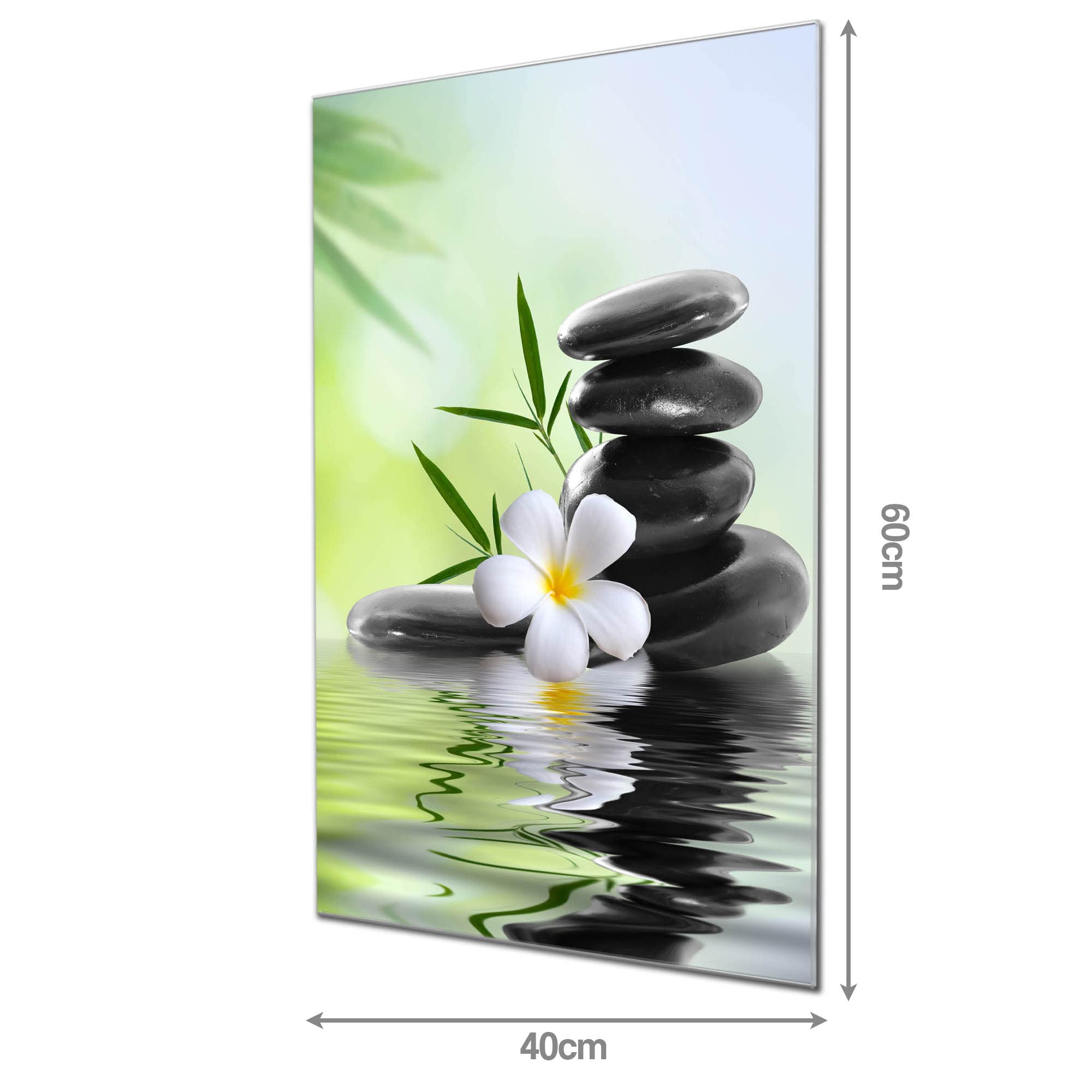 Banjado Magnettafel Steine & Relax 6 Glas 40x60 beschreibbar
