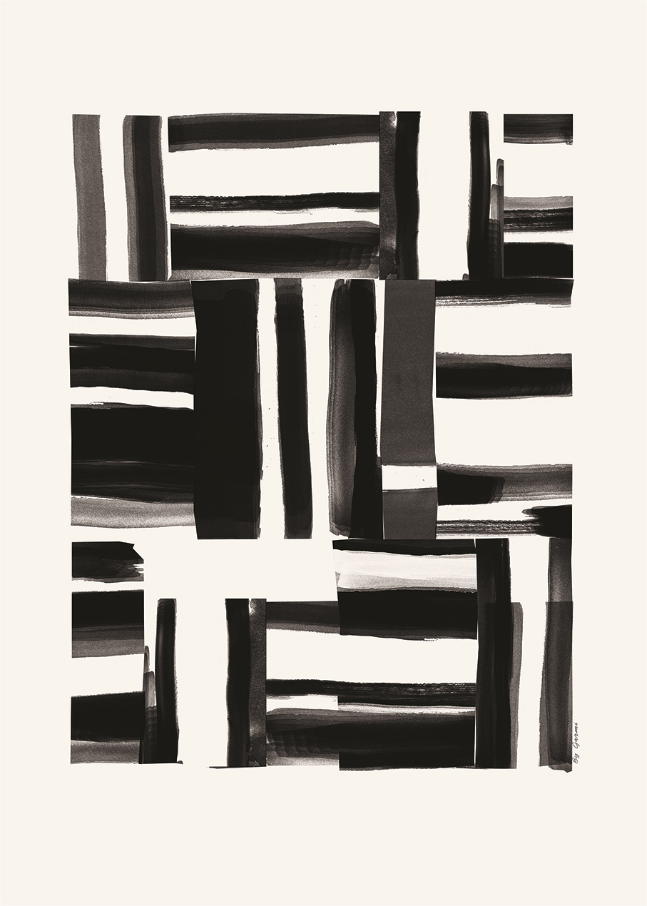 The Poster Club Art Prints Collage 01 Poster 30x40 cm beige