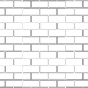 Mineheart Wallpaper Brick Outline Tapete Schwarz-Weiß Rolle