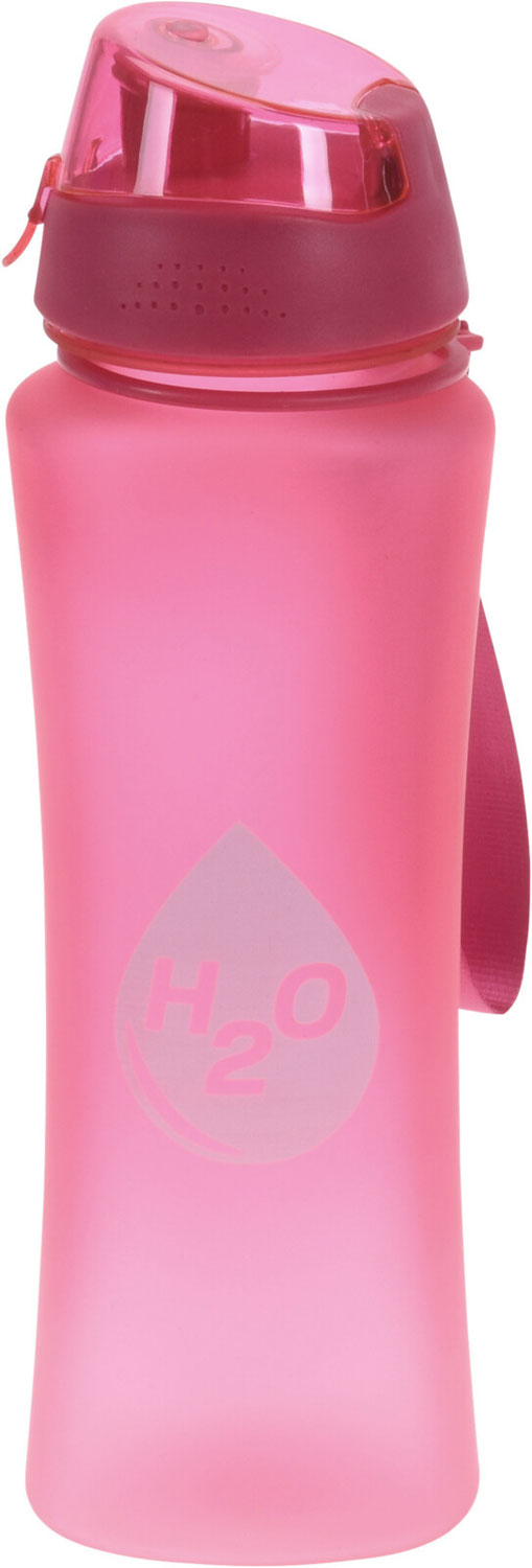 LS-LebenStil Sportflasche Rot Pink 650ml auslaufsicher