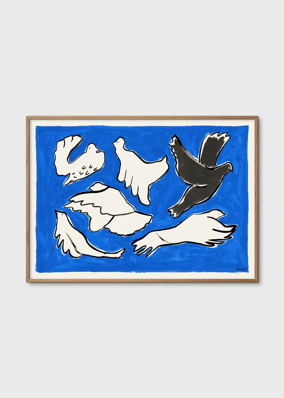 The Poster Club Art Prints Finding You Poster 30x40 blau
