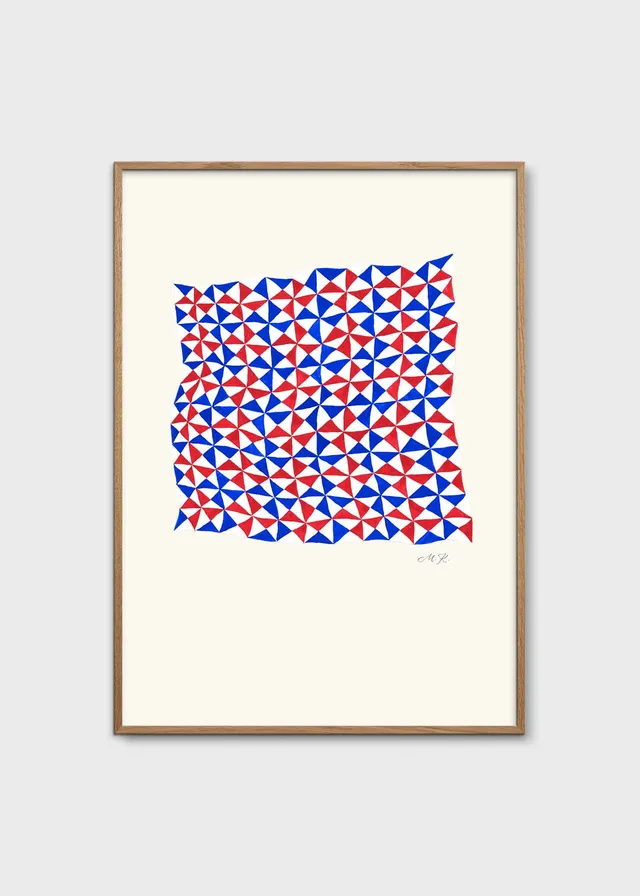 The Poster Club Tern No. 3 Kunstdruck 30x40 cm blau-rot