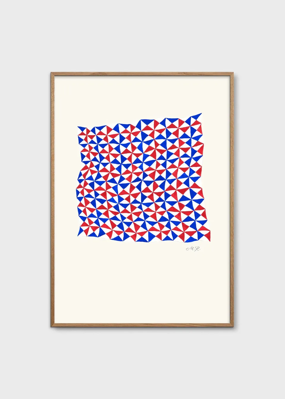 The Poster Club Tern No. 3 Kunstdruck 30x40 cm blau-rot