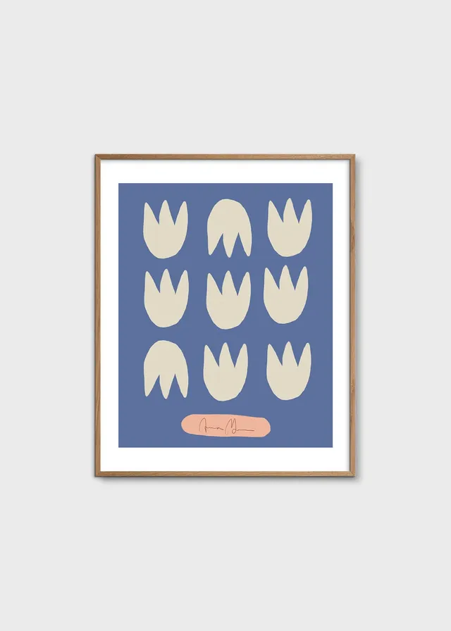 The Poster Club Blue Tulips Poster 40x50 cm blau
