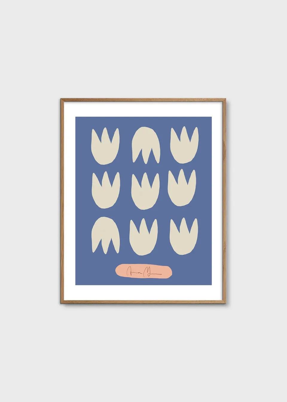 The Poster Club Blue Tulips Poster 40x50 cm blau