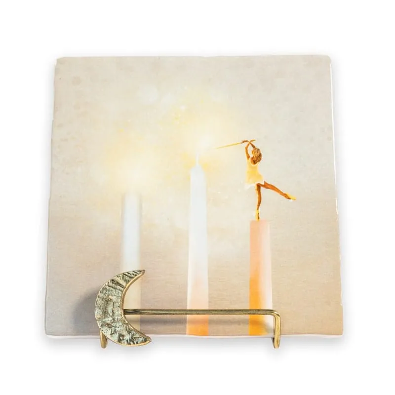 Storytiles Tile Holders Golden Stand Moon Fliesenständer Gold