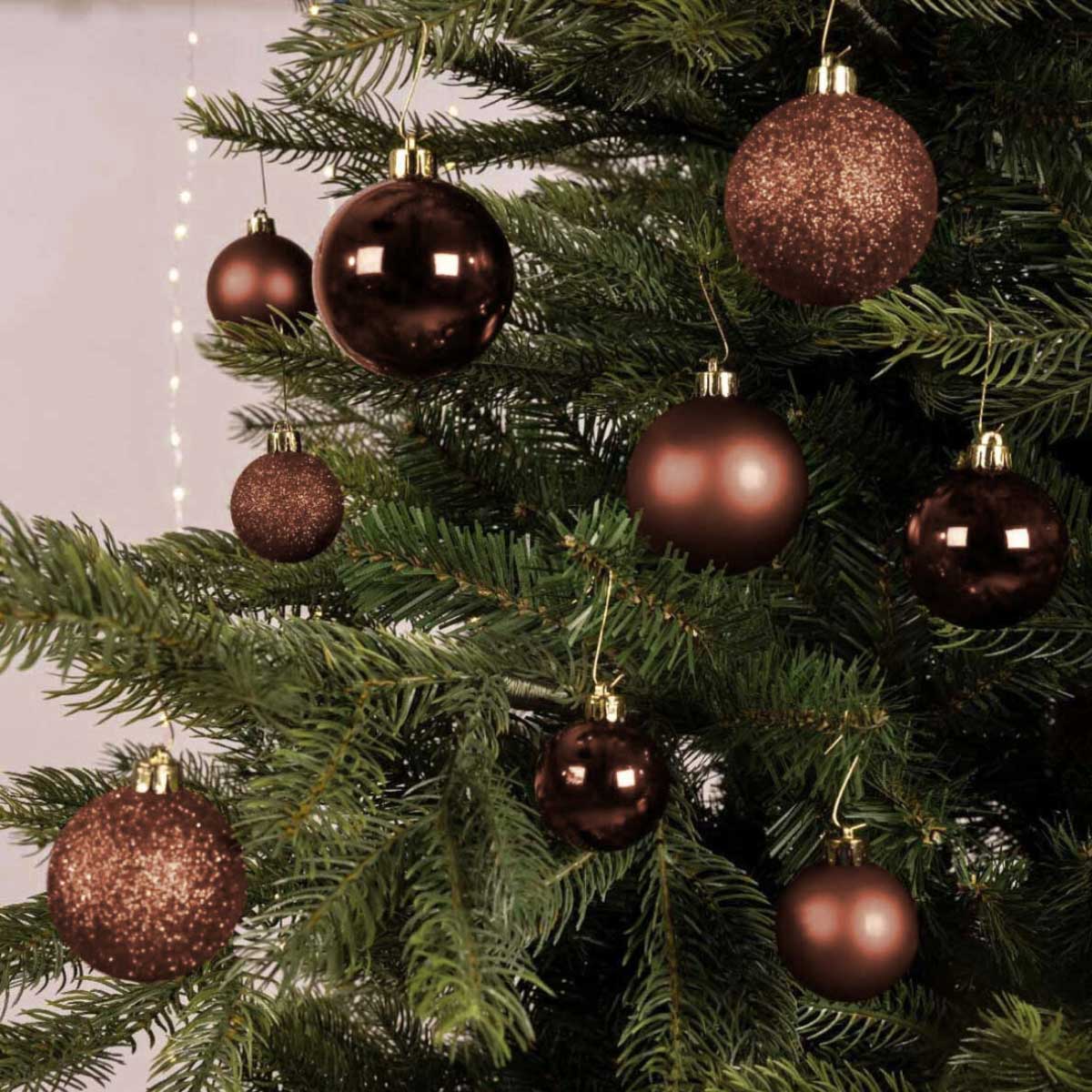 LS-LebenStil Küche Weihnachtskugeln Braun 30er 4-6cm Espresso