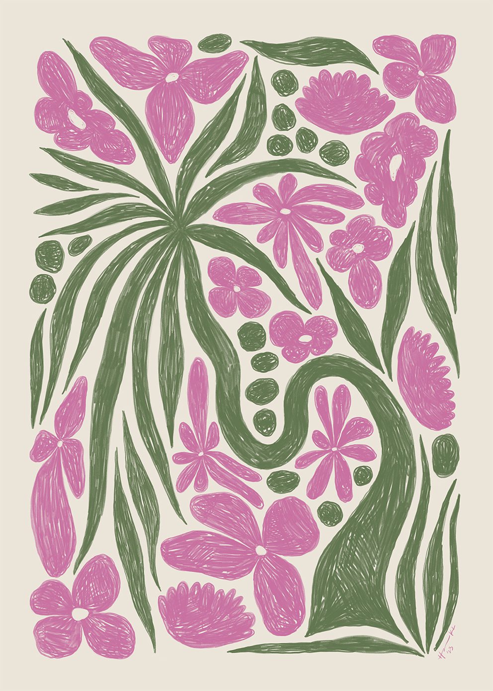 The Poster Club Art Prints Wonder Poster A4 Botanik
